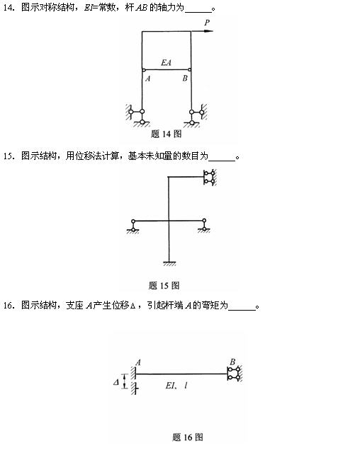 全国2010年4月高等教育自学考试结构力学（一）试题